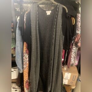 Paisley vine Striped duster